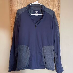 Kyodan Navy and Gray Quarter-Zip Pullover